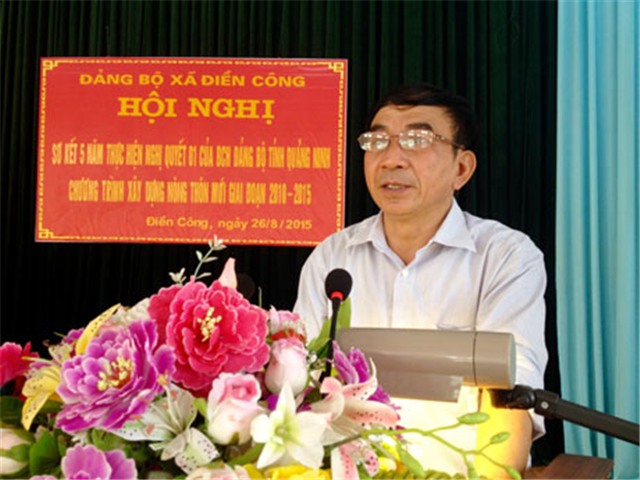 Xã Điền Công: Sơ kết 5 năm thực hiện Nghị quyết số 01-NQ/TU về xây dựng nông thôn mới tỉnh Quảng Ninh đến năm 2020