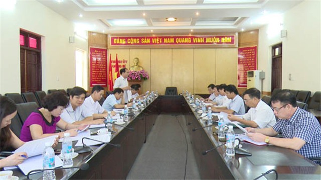 Đoàn công tác Ban tổ chức trung ương làm việc với Thành ủy Uông Bí về thực hiện Đề án 25