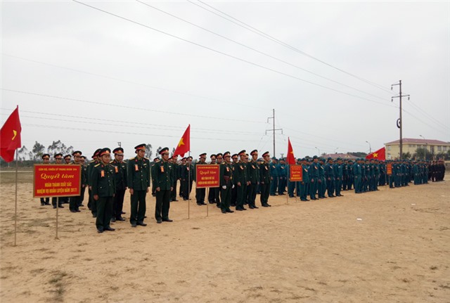 Cụm số 3 - Trung đoàn 244 ra quân huấn luyện năm 2017