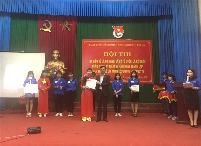 Phường Quang Trung: Sôi nổi hội thi Tìm hiểu về lá cờ Đảng, lá cờ Tổ quốc