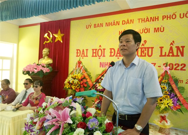 Đại hội đại biểu Hội người mù Thành phố Uông Bí lần thứ VI, nhiệm kỳ 2016-2022