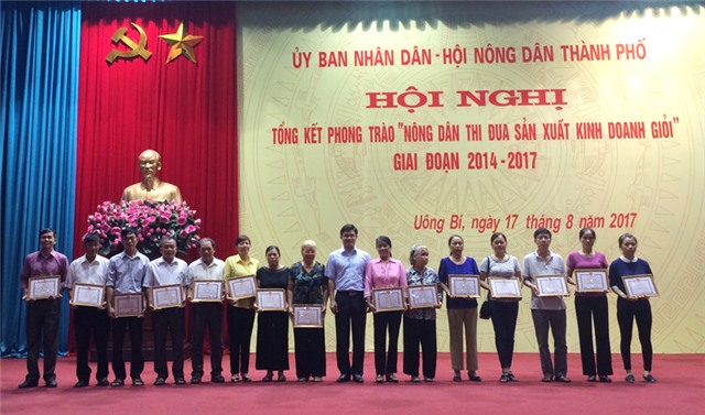 TP Uông Bí tổng kết phong trào nông dân thi đua sản xuất kinh doanh giỏi giai đoạn 2014-2017