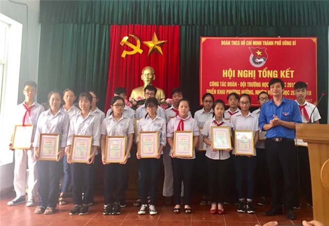 Thành Đoàn Uông Bí: Tổng kết công tác Đoàn - Đội, trường học năm học 2016-2017