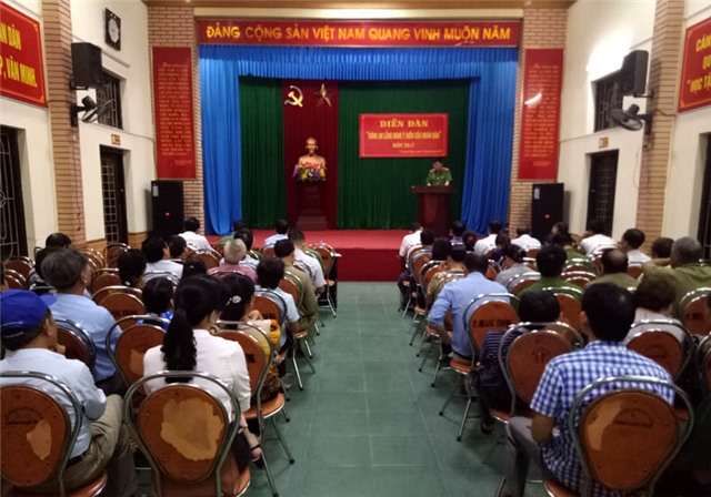 Phường Quang Trung tổ chức Diễn đàn công an lắng nghe ý kiến nhân dân