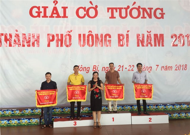 Phường Quang Trung Nhất toàn đoàn Giải cờ tướng thành phố năm 2018