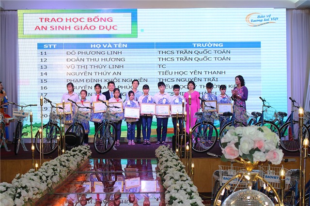 Bảo Việt Nhân Thọ Uông Bí: Trao học bổng An sinh giáo dục - Xe đạp đến trường 