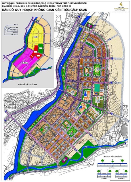 Quyết định về việc phê duyệt Quy hoạch phân khu chức năng tỷ lệ 1/2.000 Trung tâm phường Bắc Sơn, TP Uông Bí