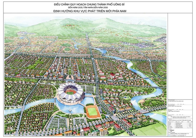 Phê duyệt điều chỉnh Quy hoạch chung xây dựng thành phố Uông Bí đến năm 2030, tầm nhìn đến năm 2050