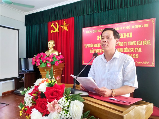 Ban chỉ đạo 35 thành phố Uông Bí tập huấn nghiệp vụ 