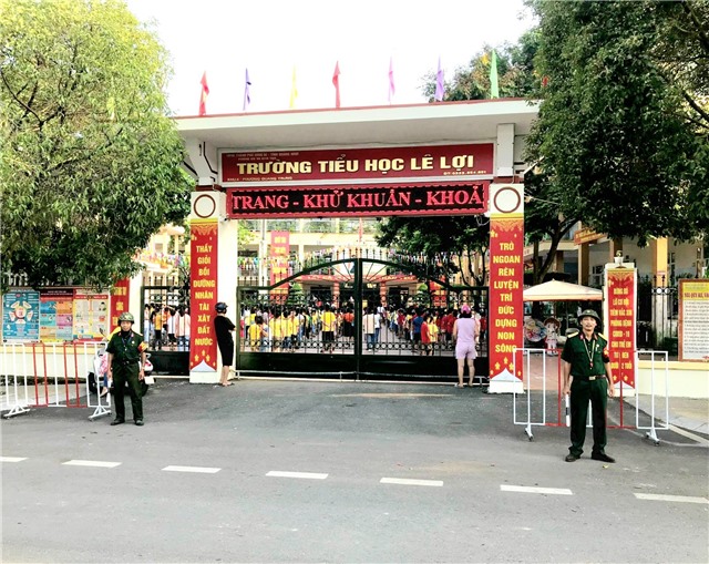 Mô hình “Cổng trường an toàn giao thông” phát huy hiệu quả tại phường Quang Trung