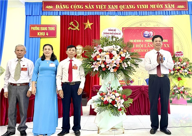 Đại hội Chi bộ khu 4, phường Quang Trung lần thứ XX, nhiệm kỳ 2022- 2025