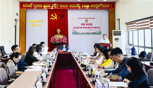 Hội Nông dân tỉnh Quảng Ninh giao ban Cụm thi đua miền Tây
