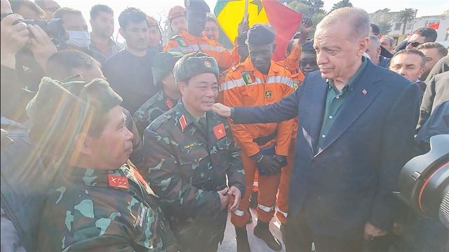 Tổng thống Thổ Nhĩ Kỳ cảm ơn đoàn cứu hộ Quân đội Nhân dân Việt Nam
