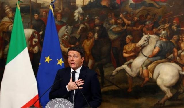 Tổng thống Italy đề nghị Thủ tướng Renzi hoãn từ chức