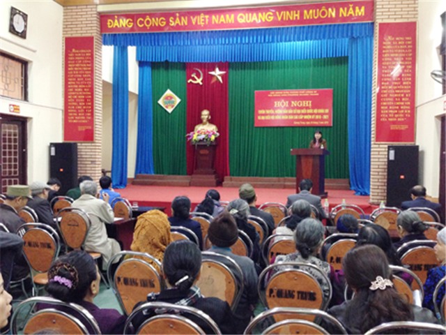 Hội Nông dân phường Quang Trung: Hội nghị tuyên truyền hướng dẫn bầu cử đại biểu HĐND các cấp nhiệm kỳ 2016-2021