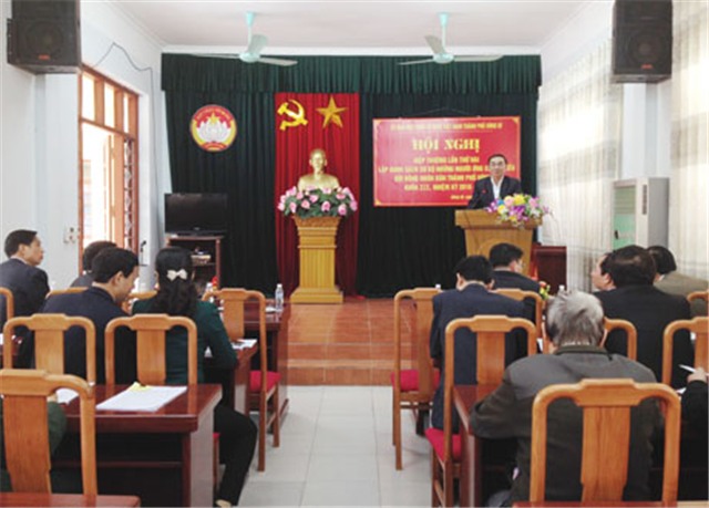 Uỷ ban MTTQ Việt Nam TP Uông Bí: Hội nghị hiệp thương lần thứ hai lập danh sách sơ bộ những người ứng cử đại biểu HĐND thành phố Uông Bí khoá XIX