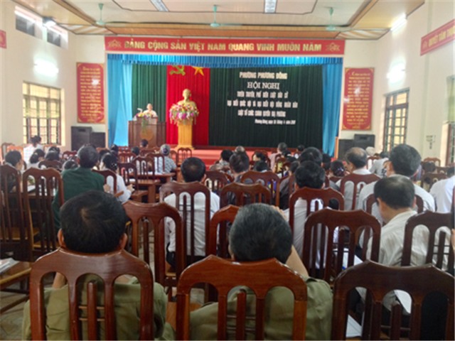 Các xã, phường tổ chức hội nghị tuyên truyền, phổ biến Luật bầu cử Đại biểu Quốc hội và Hội đồng nhân dân, Luật Tổ chức chính quyền địa phương