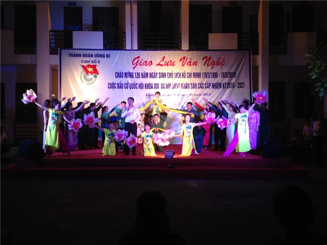 Cụm đoàn số 2: Giao lưu văn nghệ kỷ niệm ngày sinh nhật Bác và chào mừng bầu cử