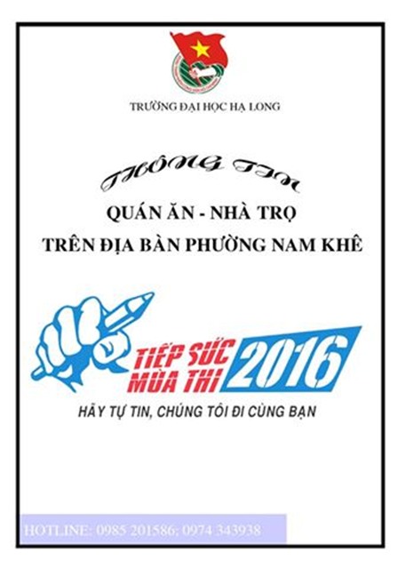 Tiếp sức mùa thi 2016: Thông tin quán ăn - nhà trọ trên địa bàn phường Nam Khê