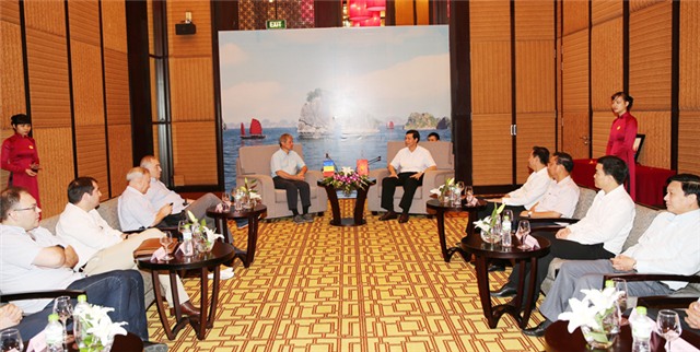 Chủ tịch UBND tỉnh Nguyễn Đức Long tiếp xã giao Thủ tướng Rumani