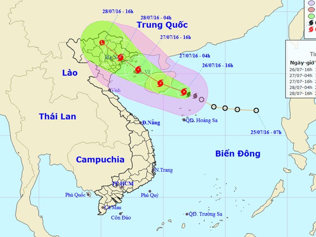 Công điện về việc chủ động các biện pháp đối phó với cơn bão số 1