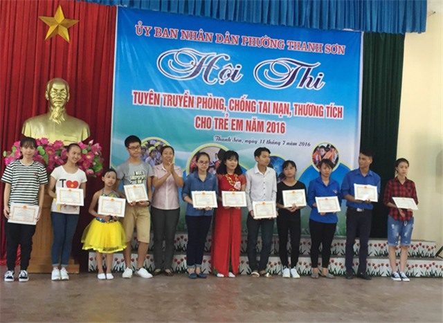 UBND phường Thanh Sơn: Hội thi tuyên truyền, phòng chống tai nạn thương tích cho trẻ em năm 2016