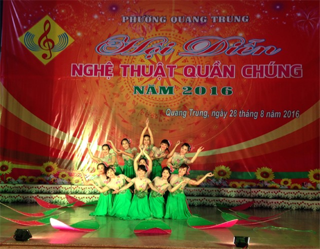 Hội diễn văn nghệ quần chúng phường Quang Trung năm 2016