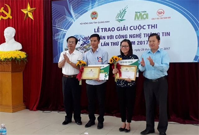 Quảng Ninh: Trao giải cuộc thi "Nông dân với công nghệ thông tin" lần 1 năm 2017