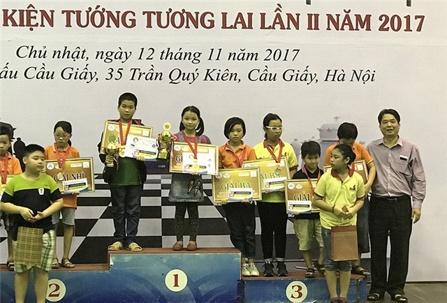 Quảng Ninh giành 5 huy chương tại Giải cờ vua nhanh Hà Nội mở rộng 2017