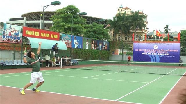 Khai mạc giải quần vợt tỉnh Quảng Ninh - Môn thi Đại hội thể dục thể thao tỉnh Quảng Ninh lần thứ 8