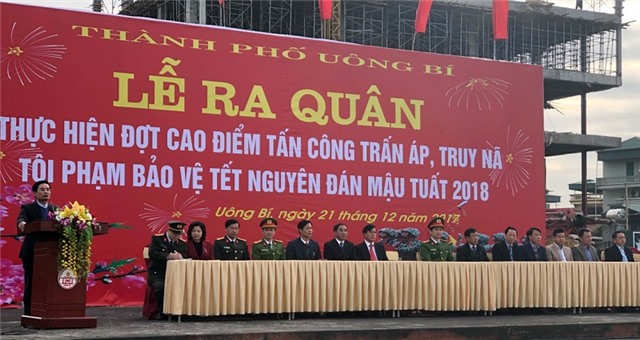 Ra quân cao điểm tấn công, trấn áp tội phạm bảo vệ Tết Nguyên đán Mậu Tuất 2018