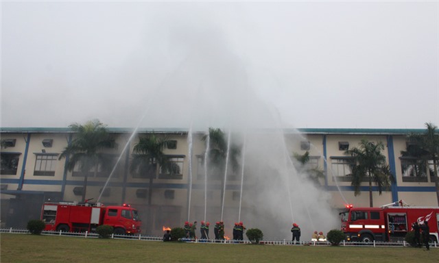 TP Uông Bí: Diễn tập phương án chữa cháy và cứu nạn, cứu hộ năm 2017