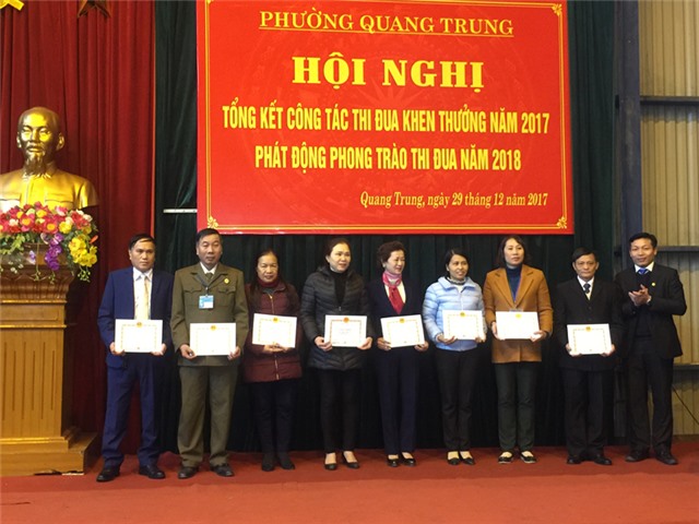 Phường Quang Trung: phát động phong trào thi đua năm 2018