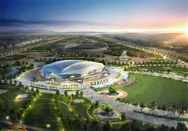 Nhà thi đấu đa năng sẽ hoàn thành trong tháng 10/2017