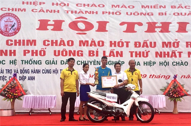 Hội thi chào mào hót đấu TP Uông Bí mở rộng lần thứ nhất năm 2017