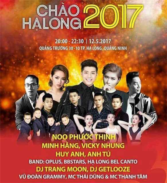 Đêm nghệ thuật Chào Hạ Long 2017 có sự góp mặt của nhiều ca sĩ, DJ nổi tiếng