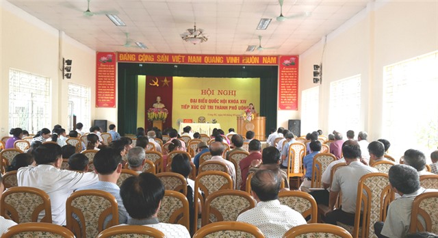 Đại biểu Quốc hội tiếp xúc cử tri TP Uông Bí