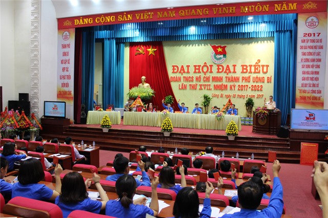 Đại hội đại biểu Đoàn TNCS Hồ Chí Minh thành phố Uông Bí  lần thứ XVII nhiệm kỳ 2017-2022