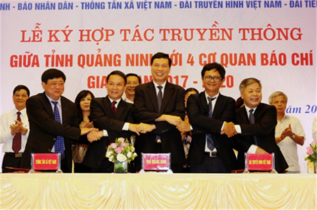 Quảng Ninh ký kết tuyên truyền với 4 cơ quan báo chí