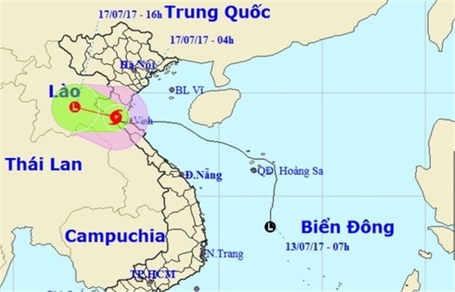 Bão số 2 gây mưa to, gió mạnh, cảnh báo lũ