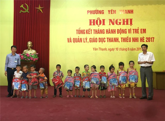 Phường Yên Thanh: Tổng kết Tháng hành động vì trẻ em năm 2017