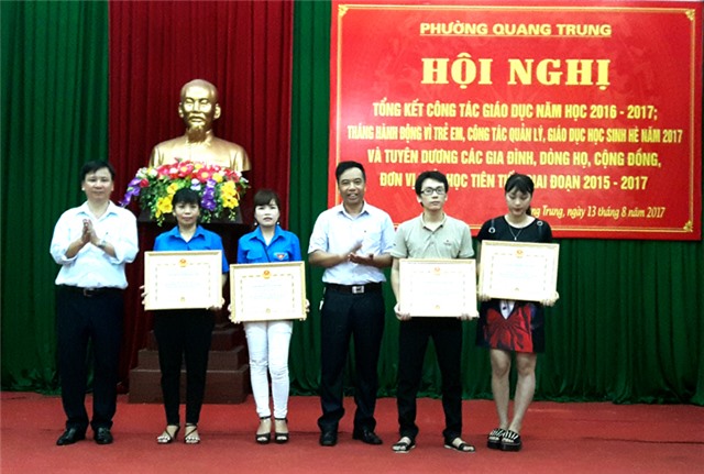 Phường Quang Trung tổng kết tháng hành động vì trẻ em