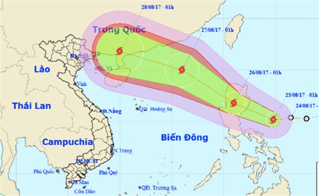 Công văn về việc "Chủ động các biện pháp phòng chống cơn bão số 7 (PAKHAR)"