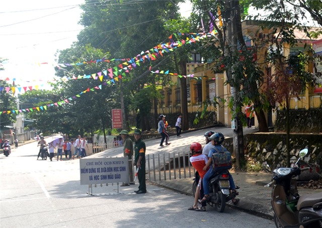 "Cổng trường ATGT" - Mô hình hay của CCB phường Thanh Sơn