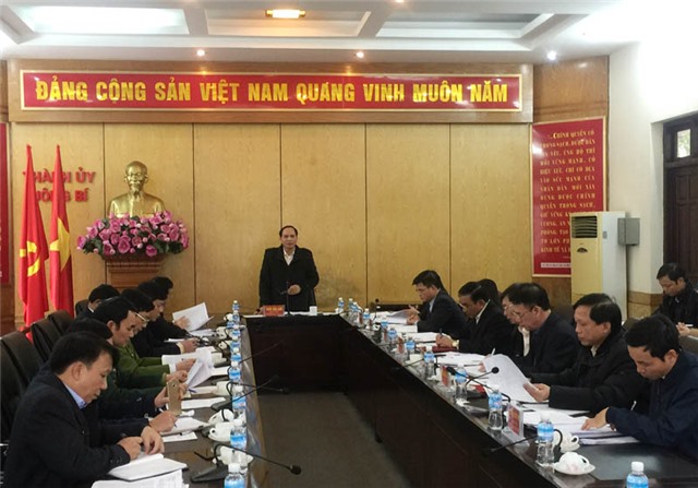 Hội nghị BTV Thành ủy tháng 1 năm 2018