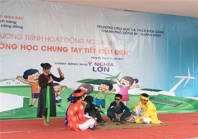 Sôi nổi chương trình ngoại khoá: “Trường học chung tay tiết kiệm điện” năm 2018