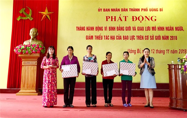 TP Uông Bí phát động Tháng hành động vì bình đẳng giới và phòng, chống bạo lực trên cơ sở giới năm 2018