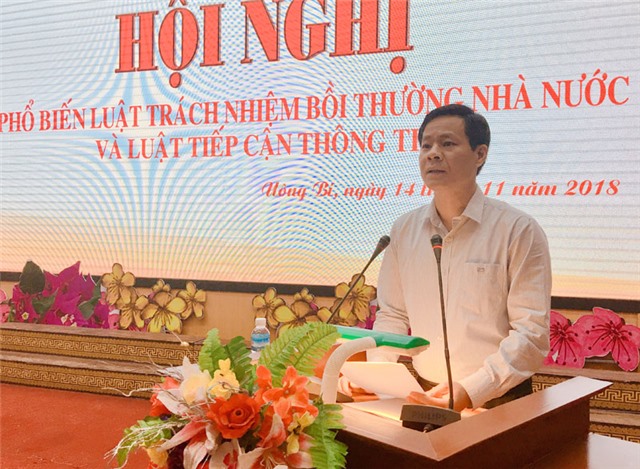 Phổ biến Luật trách nhiệm bồi thường của Nhà nước và Luật tiếp cận thông tin