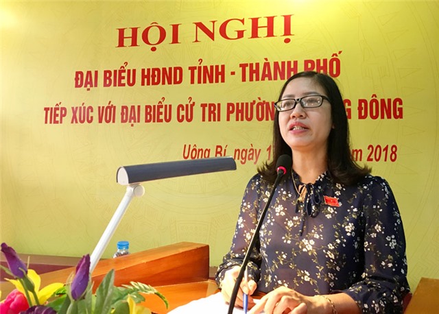 Đại biểu HĐND tỉnh và thành phố tiếp xúc cử tri phường Phương Đông