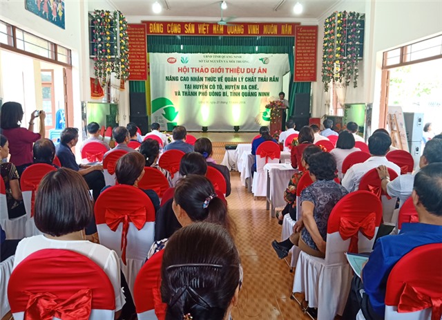 Hội thảo dự án nâng cao nhận thức về quản lý chất thải rắn